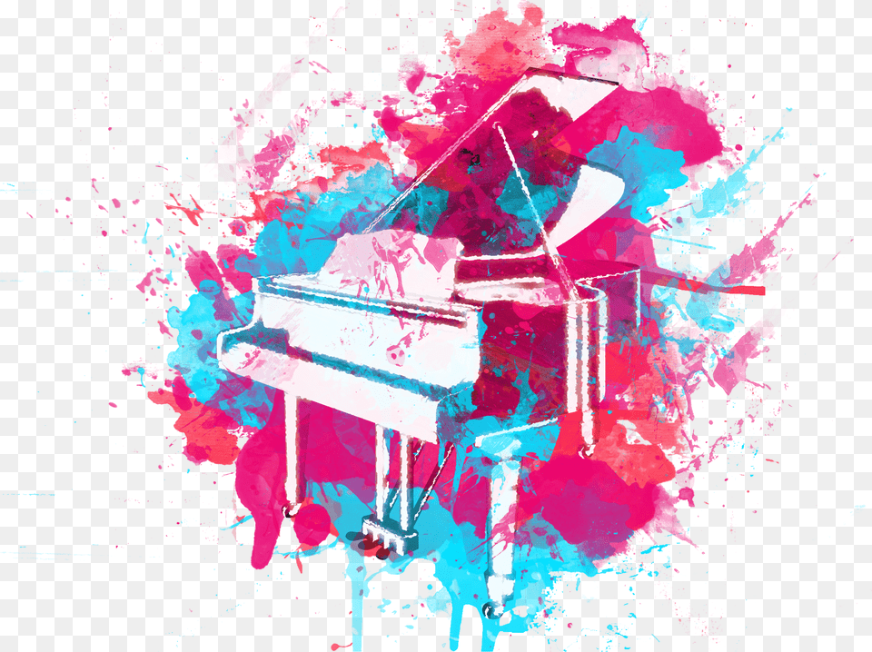 Piano Design Art, Grand Piano, Keyboard, Musical Instrument, Bonfire Png
