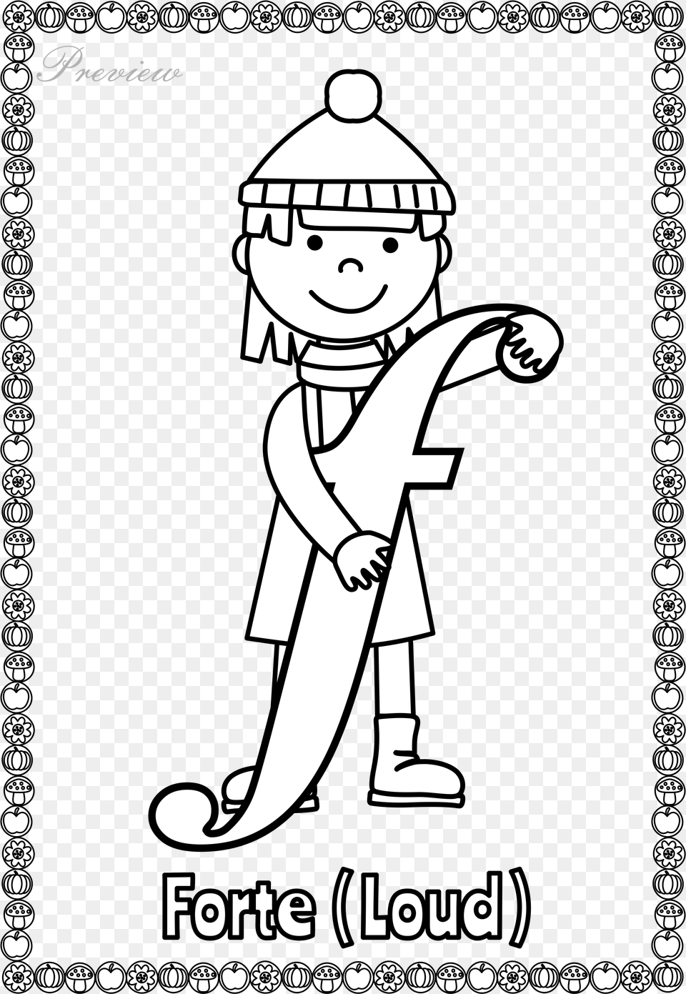 Piano Forte Coloring Sheet, Baby, Person, Advertisement, Poster Free Png Download