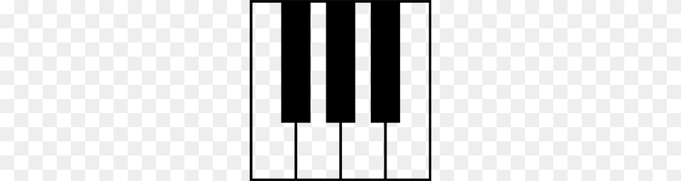 Piano Icons, Gray Free Png Download