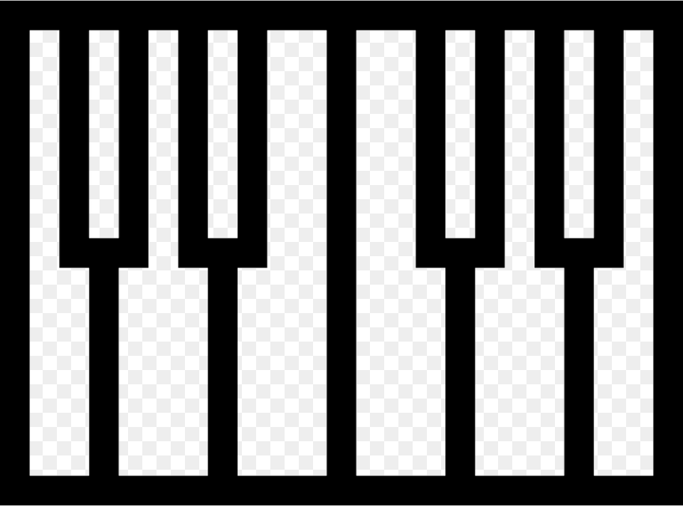 Piano Keyboard Icon Download, Prison, Gate Free Transparent Png