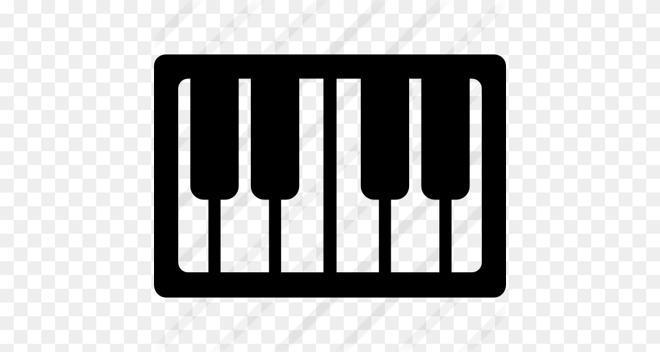 Piano Keys, Gray Free Png