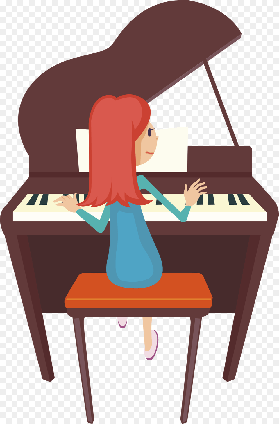 Piano Keys Clipart Downloadclipart Clipart Playing Piano, Keyboard, Person, Musical Instrument, Head Png