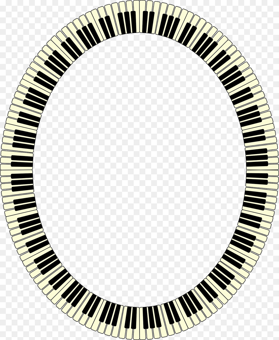 Piano Keys Frame Ellipse Inverted Clipart, Home Decor, Keyboard, Musical Instrument, Rug Png