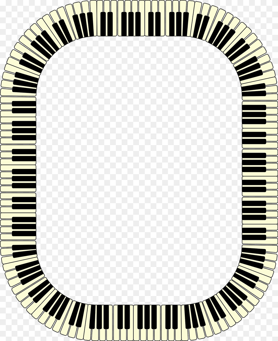 Piano Keys Frame Rectangle Inverted Clipart, Home Decor, Rug Free Transparent Png