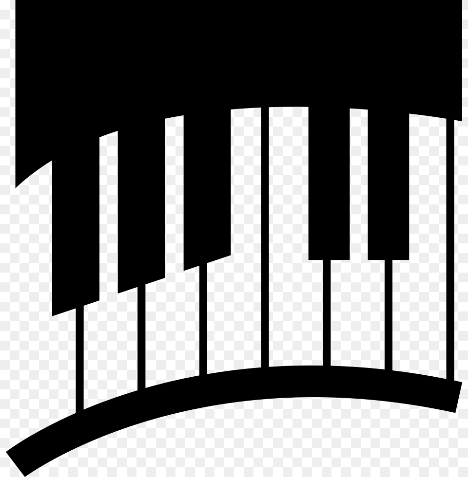 Piano Keys Download Clip Art, Bow, Weapon, Stencil Free Transparent Png
