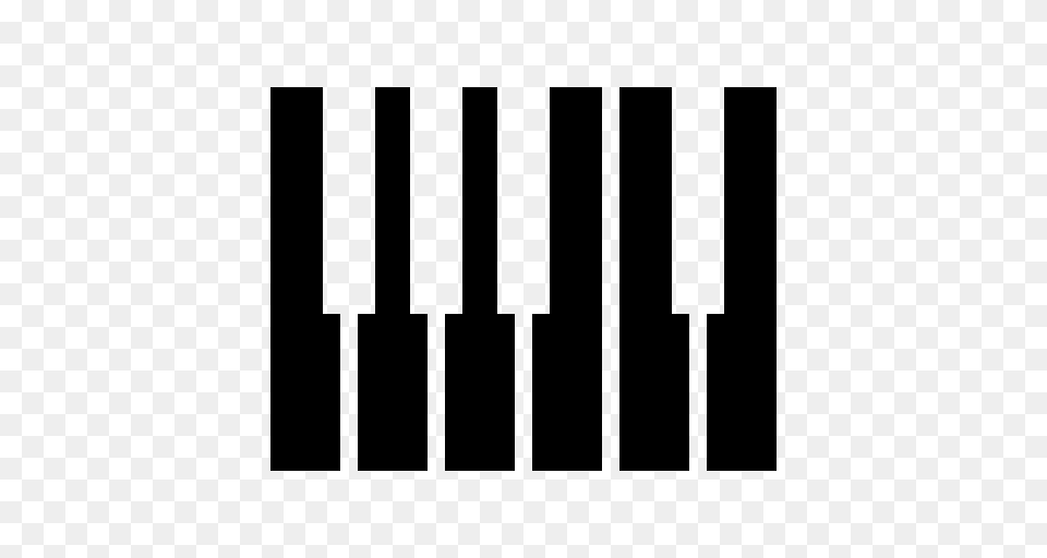 Piano Keys Icon Of Game Icons, Gray Free Png Download