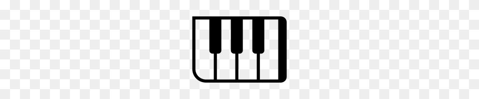 Piano Keys Icons Noun Project, Gray Free Png