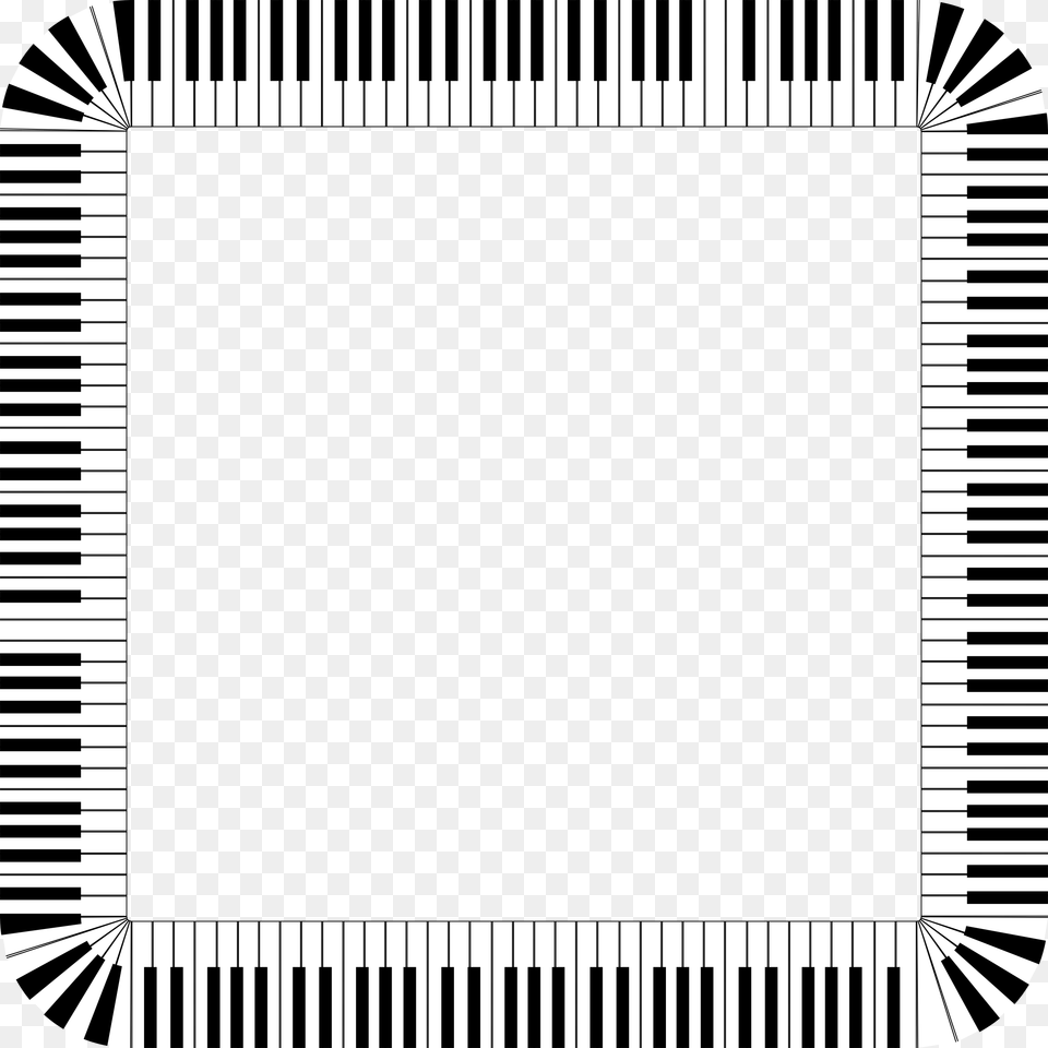 Piano Keys Rounded Square Icons, Home Decor Png Image