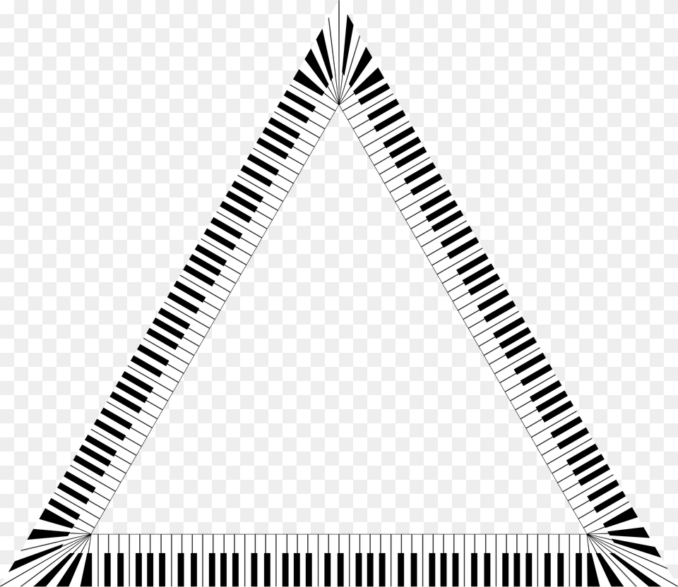 Piano Keys Triangle Icons, Keyboard, Musical Instrument Free Png