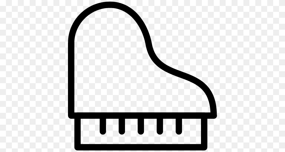 Piano Outline Cliparts, Gray Free Png Download