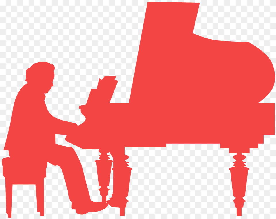 Piano Player Silhouette, Adult, Person, Man, Male Png