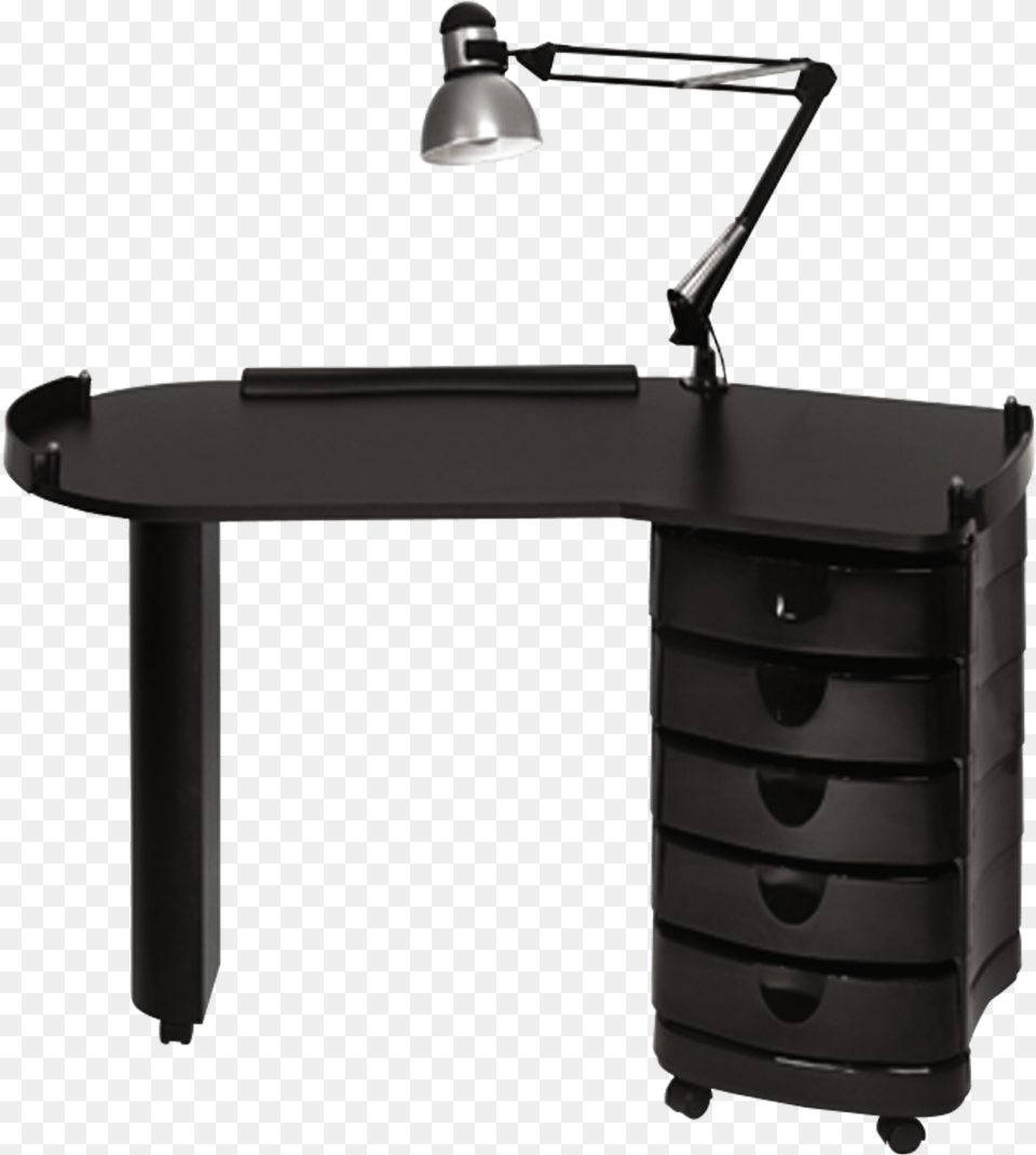 Pibbs Industries Pibbs Clamp On Swing Arm Lamp, Desk, Furniture, Table, Drawer Png