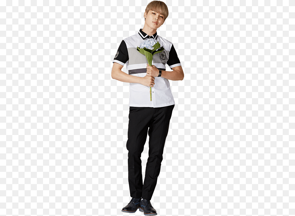 Pic Bts X Smart Jimin Bts Smart, T-shirt, Shirt, Plant, Flower Bouquet Png Image