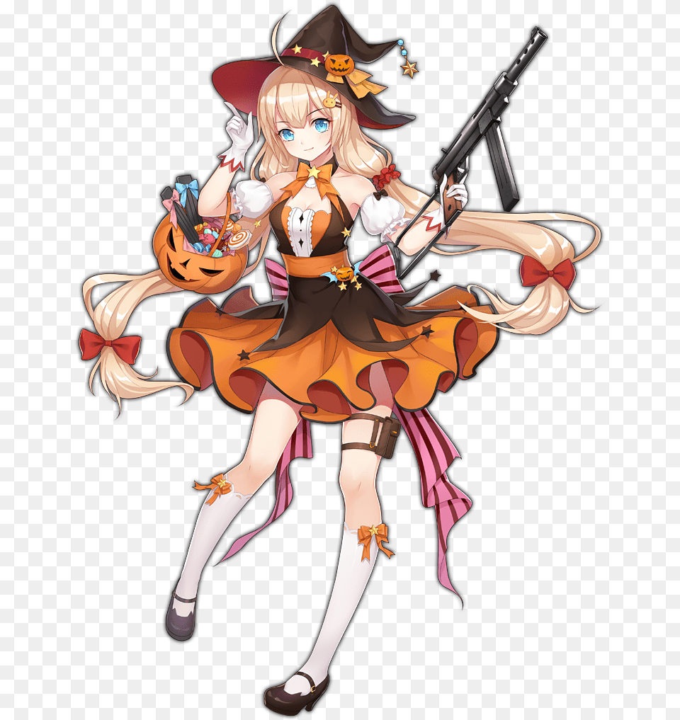 Pic M45 4 Girls Frontline M45 Halloween, Book, Comics, Publication, Adult Free Png