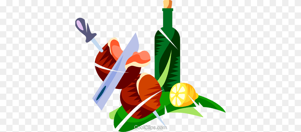 Picanha Brazilian Marinated Steak Royalty Vector Clip Art, Graphics, Sword, Weapon, Floral Design Free Png Download