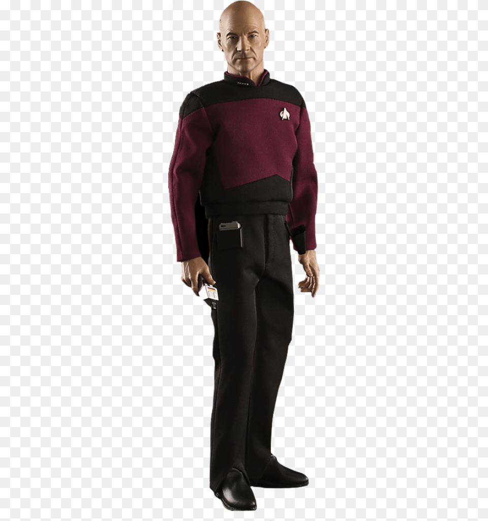 Picard Full Body, Adult, Standing, Sleeve, Person Png Image