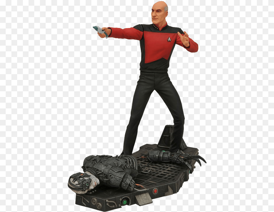 Picard Stands 7 Inches Tall And Was Sculpted By Patrick Jean Luc Picard Figures, Adult, Person, Man, Male Free Png Download