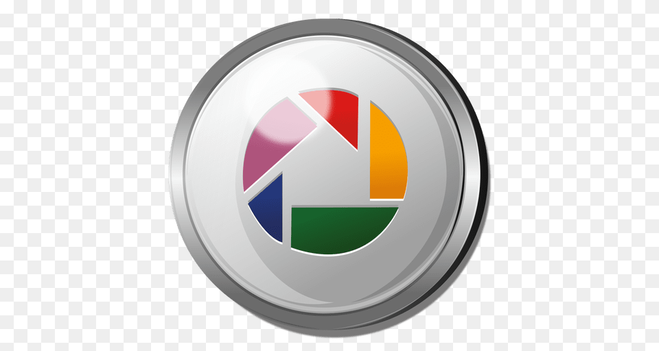 Picasa Round Metal Button, Tin Free Png Download