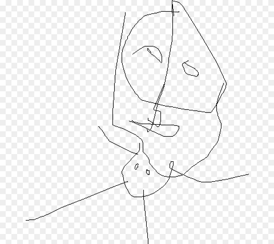 Picasso Sketch, Gray Png Image