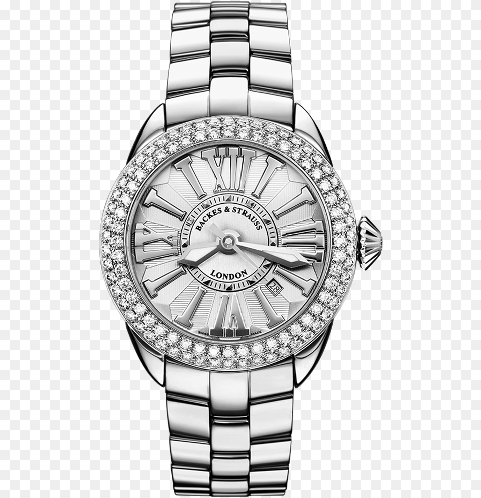 Piccadilly Steel 40 Sp Diamond Set Case Watch Gold Rolex With Diamond Bezel, Arm, Body Part, Person, Wristwatch Png Image