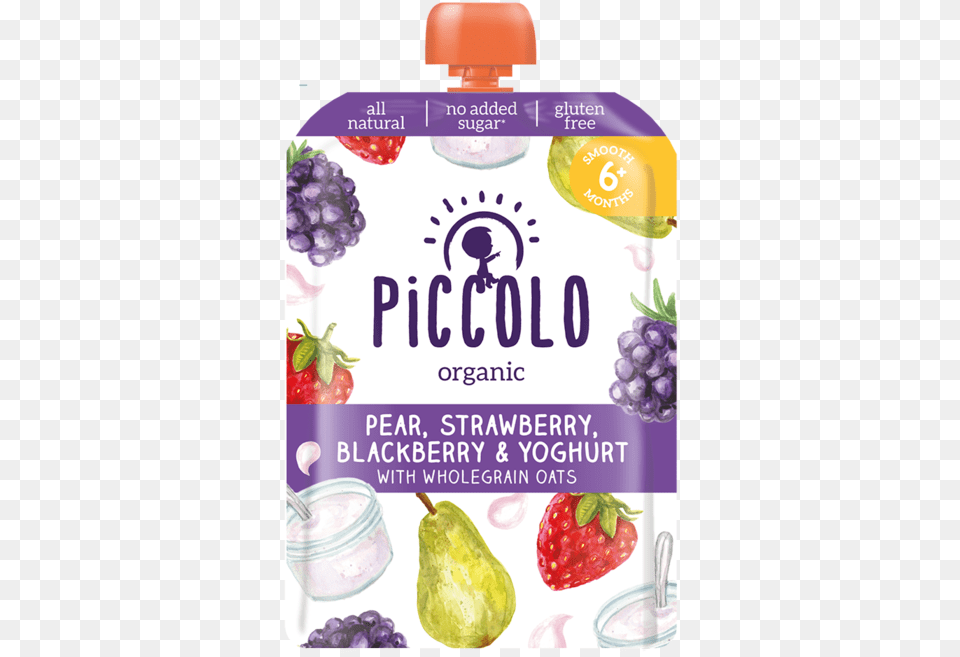 Piccolo Organic Smooth Blushing Berries Pear And Banana, Food, Fruit, Plant, Produce Free Transparent Png