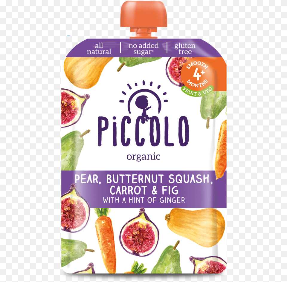 Piccolo Organic Sweet Potato Carrot And Squash, Food, Fruit, Plant, Produce Png