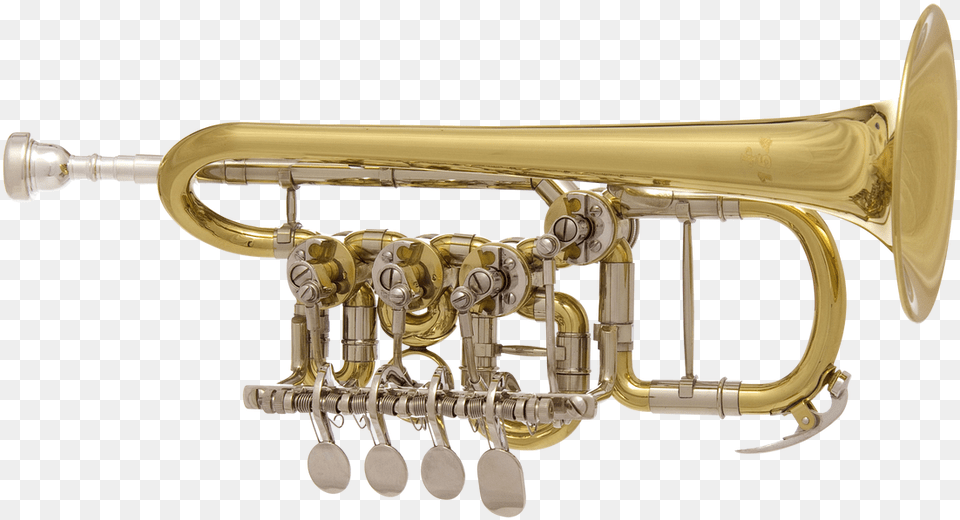 Piccolo Trumpet Cutout Trumpets, Brass Section, Flugelhorn, Musical Instrument, Horn Free Png
