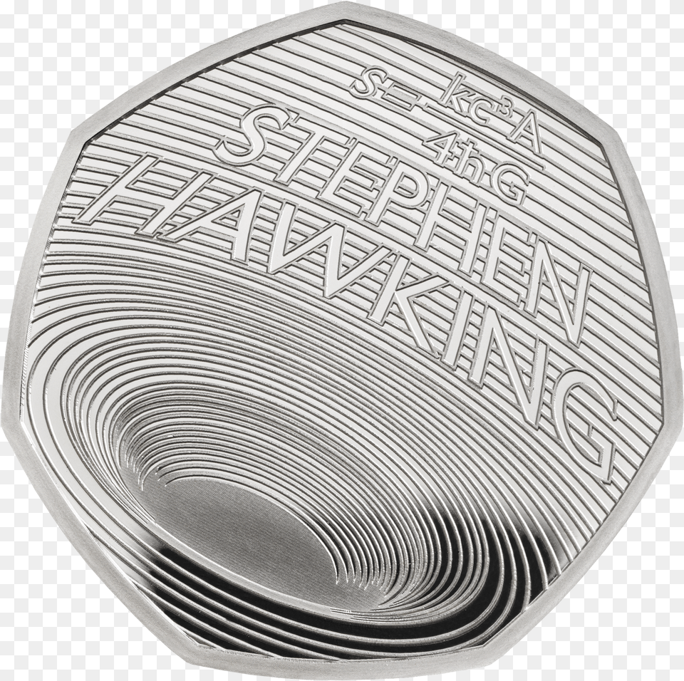 Pice Monnaie Stephen Hawking, Logo, Symbol, Plate Png