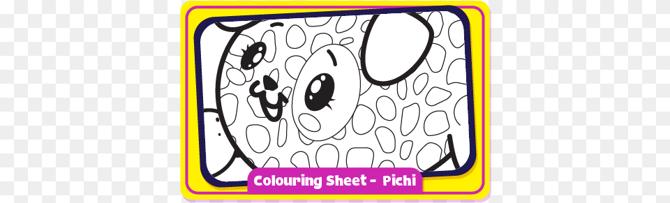 Pichi Colouring Sheet Pikmi Pop Coloring Sheets, Art, Doodle, Drawing, Paper Png Image