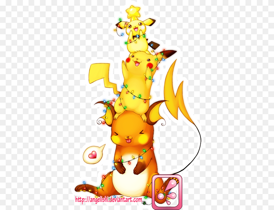 Pichu Pikachu Raichu Christmas, Baby, Person Free Png Download