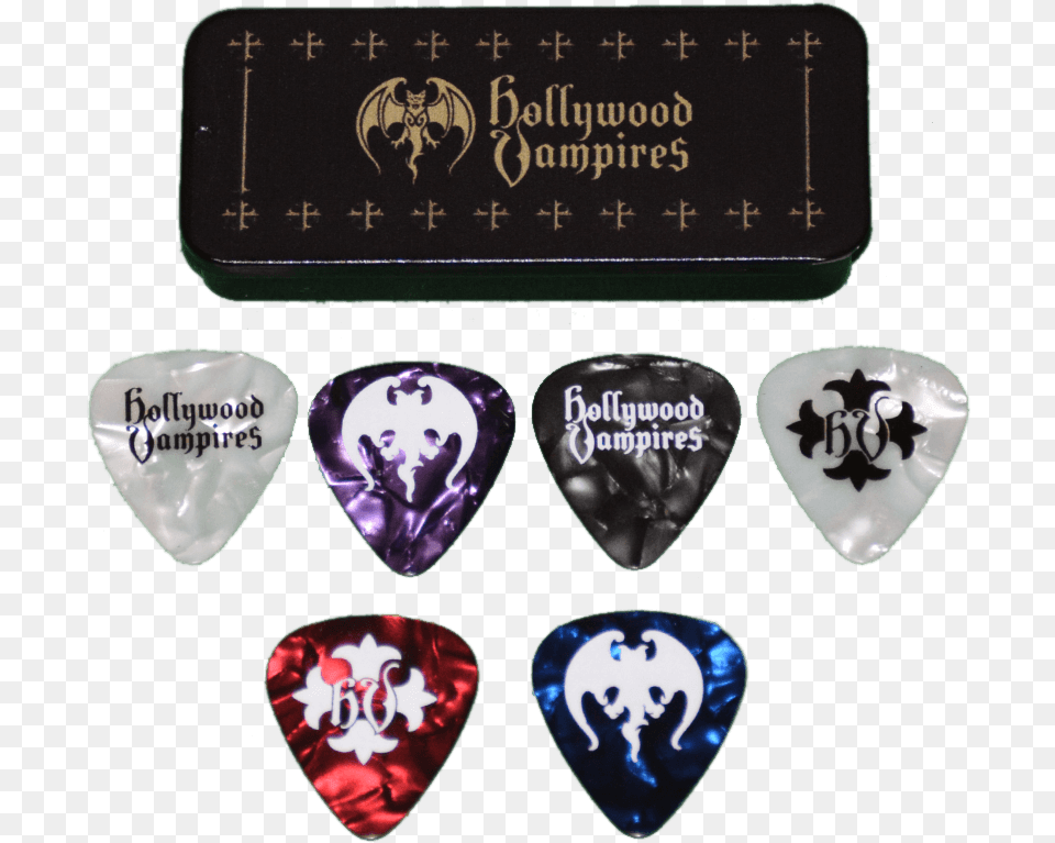 Pick Tin Hollywood Vampires Logo Doormat, Guitar, Musical Instrument, Plectrum Png Image