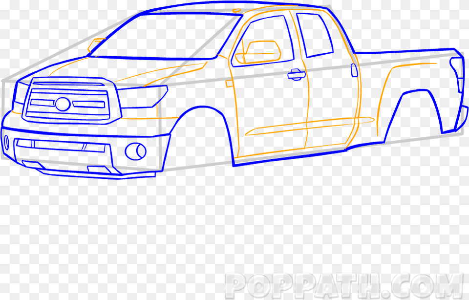 Pick Truck Drawing At Getdrawings Com Pickup Truck, Pickup Truck, Transportation, Vehicle, Car Free Png