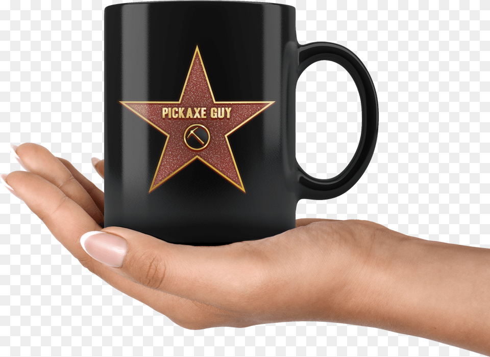 Pickaxe Guy Hollywood Star Mug United States Of America, Body Part, Cup, Finger, Hand Png
