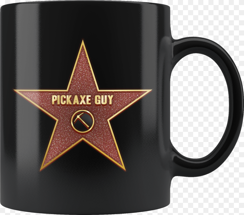 Pickaxe Guy Mug Mug, Cup, Symbol, Beverage, Coffee Free Transparent Png