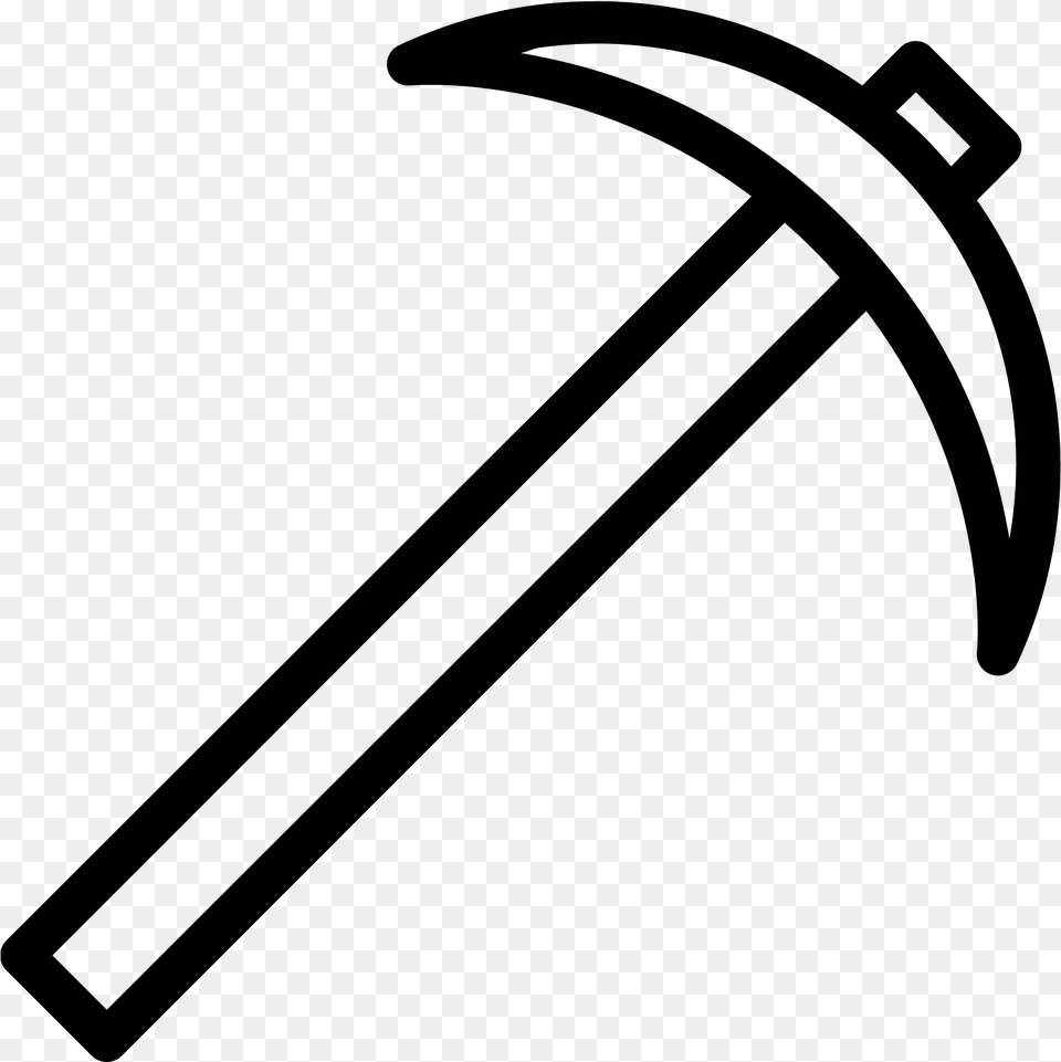 Pickaxe Icon Download, Gray Free Png