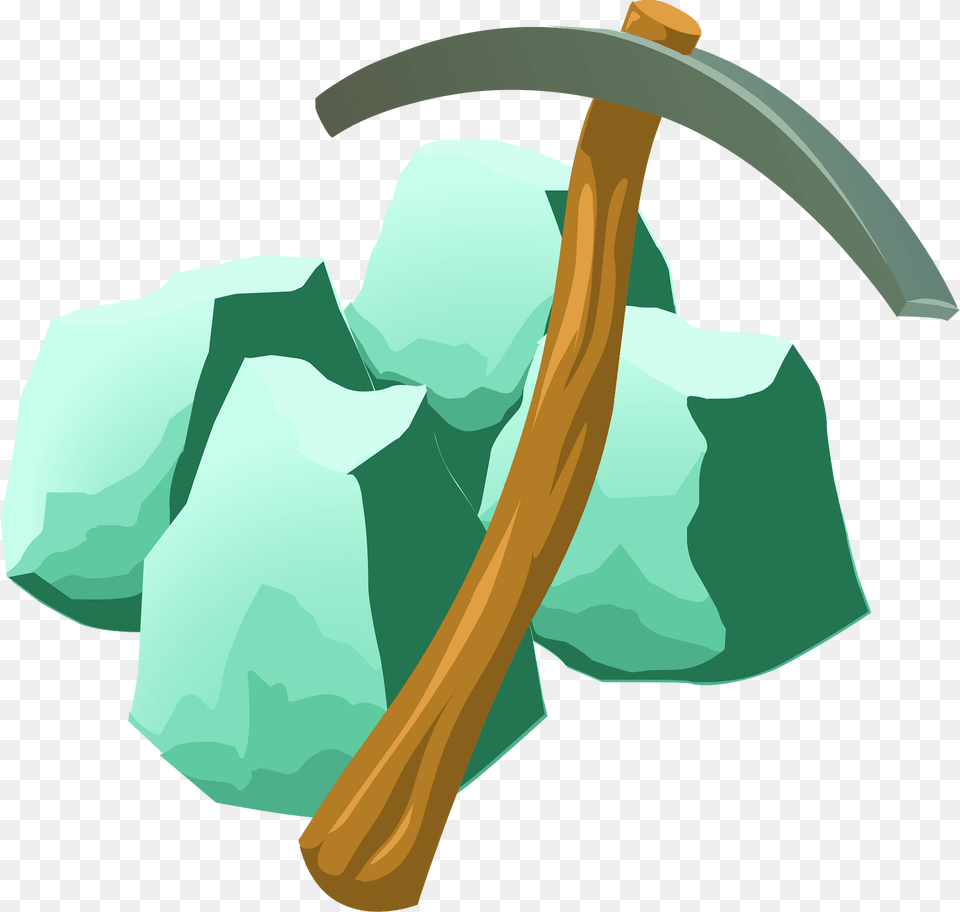 Pickaxe On Beryl Clipart, Ice, Device, Person Png