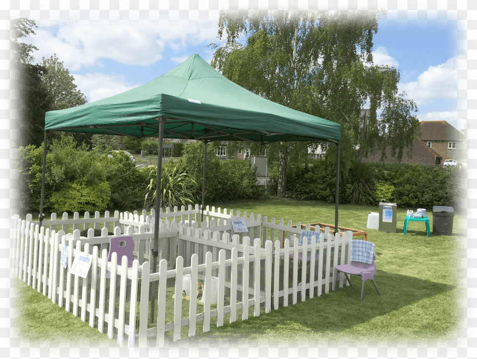 Picket Fence, Grass, Plant, Tent, Chair Free Png
