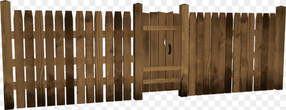 Picket Fence Fence, Wood Png
