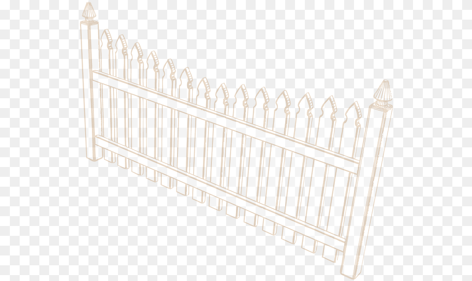 Picket Fence Watermark By Installed By Tidewater Virginia Picket Fence, Crib, Furniture, Infant Bed Free Png Download