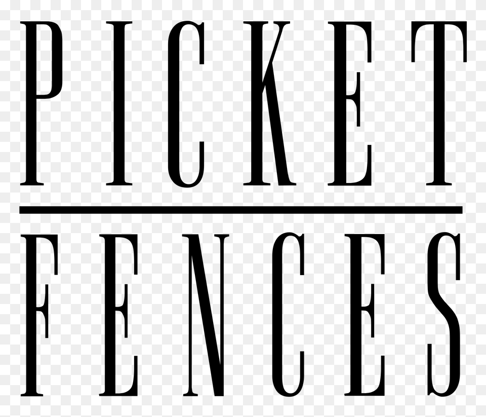Picket Fences Title, Gray Free Png Download