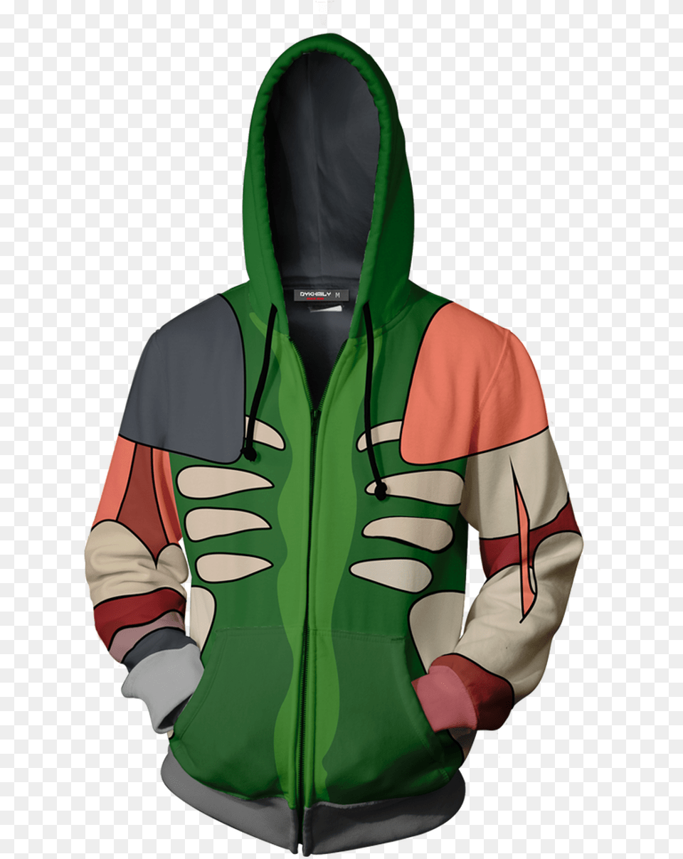 Pickle Rick, Clothing, Coat, Hood, Jacket Png