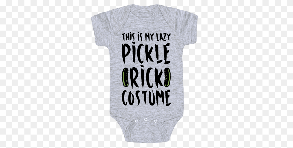 Pickle Rick Baby Onesies Lookhuman, Clothing, T-shirt, Shirt, Person Free Png