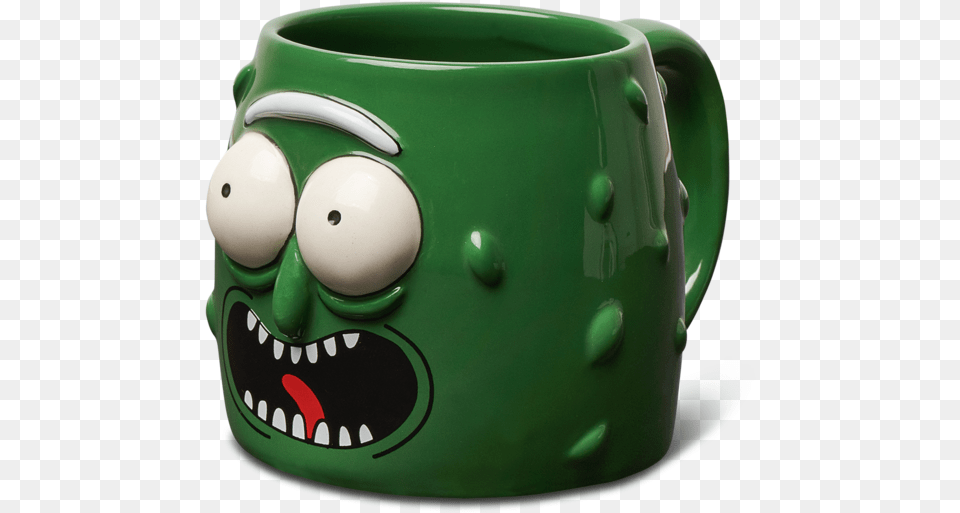 Pickle Rick Coffee Mug, Cup, Beverage, Coffee Cup Png Image