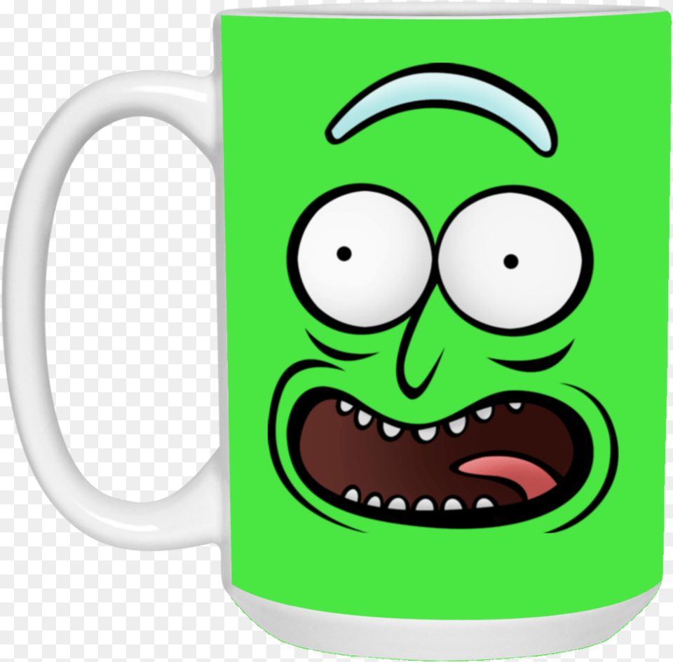 Pickle Rick Emoji Emoji Funny Cup, Beverage, Coffee, Coffee Cup Free Transparent Png