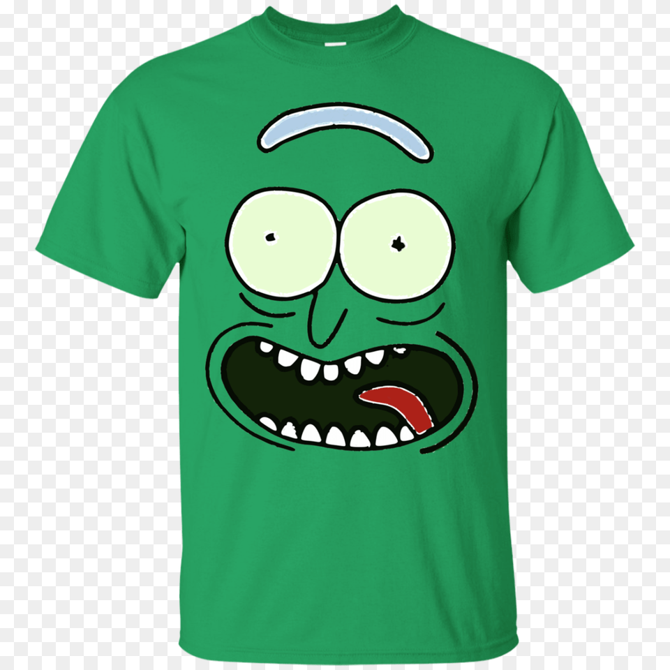 Pickle Rick Face Shirt Rick And Morty, Clothing, T-shirt Free Png