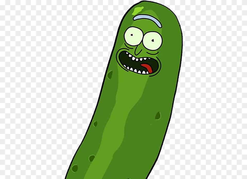 Pickle Rick Face Rick And Morty Cucumber, Food, Plant, Produce, Vegetable Free Transparent Png