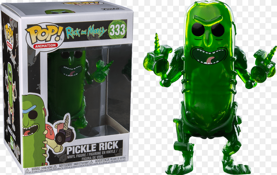 Pickle Rick Funko Pops, Green, Toy, Alien Png