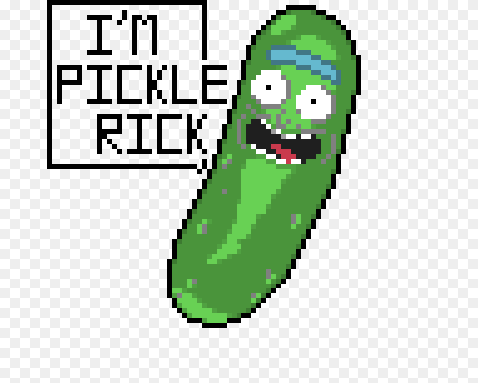 Pickle Rick Pixel Art Maker, Cucumber, Food, Plant, Produce Png