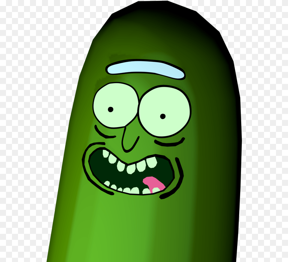 Pickle Rick Rick And Morty, Cucumber, Food, Plant, Produce Png