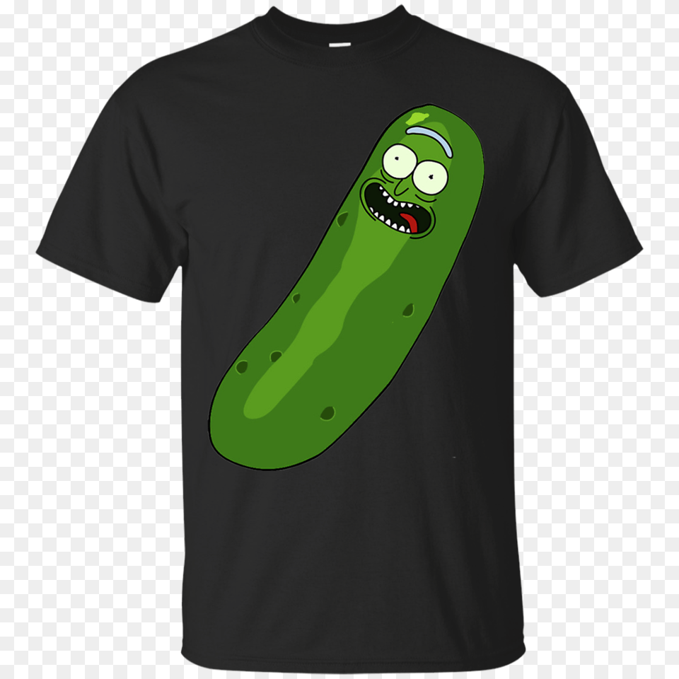 Pickle Rick T Shirt, Clothing, T-shirt, Cucumber, Food Free Transparent Png